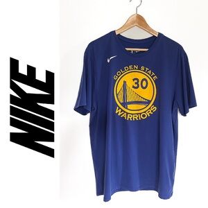 Nike Blue Golden State Warriors Dri-Fit Tee